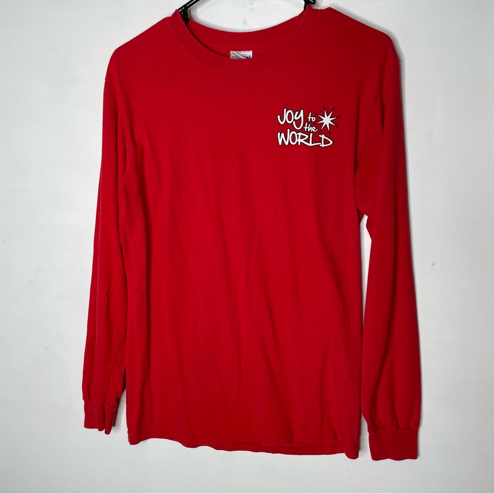 Gildan Brand Joy to the World Christmas long sleeve t-shirt